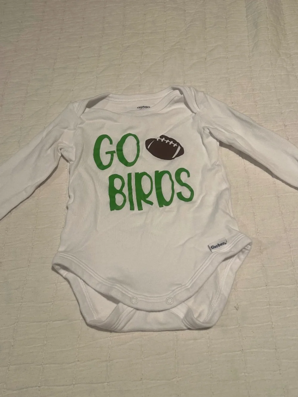 “Go Birds” Long Sleeve Onesie